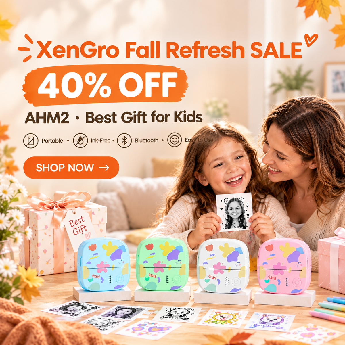 XenGro AHM2 Mini Printer – 40% OFF | A Fun Gift for Kids