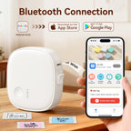 XENGRO mini label printer with wireless Bluetooth connection