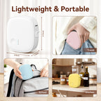 XenGro AH-P05 Mini Label Maker compact and lightweight portable thermal printer designed for printing labels anytime, anywhere.