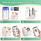 How to Use  AHM2 Mini Sticker Printer