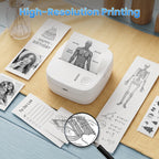 XenGro AHM3 Mini Sticker Printer for Kids – Portable Bluetooth Thermal Printer