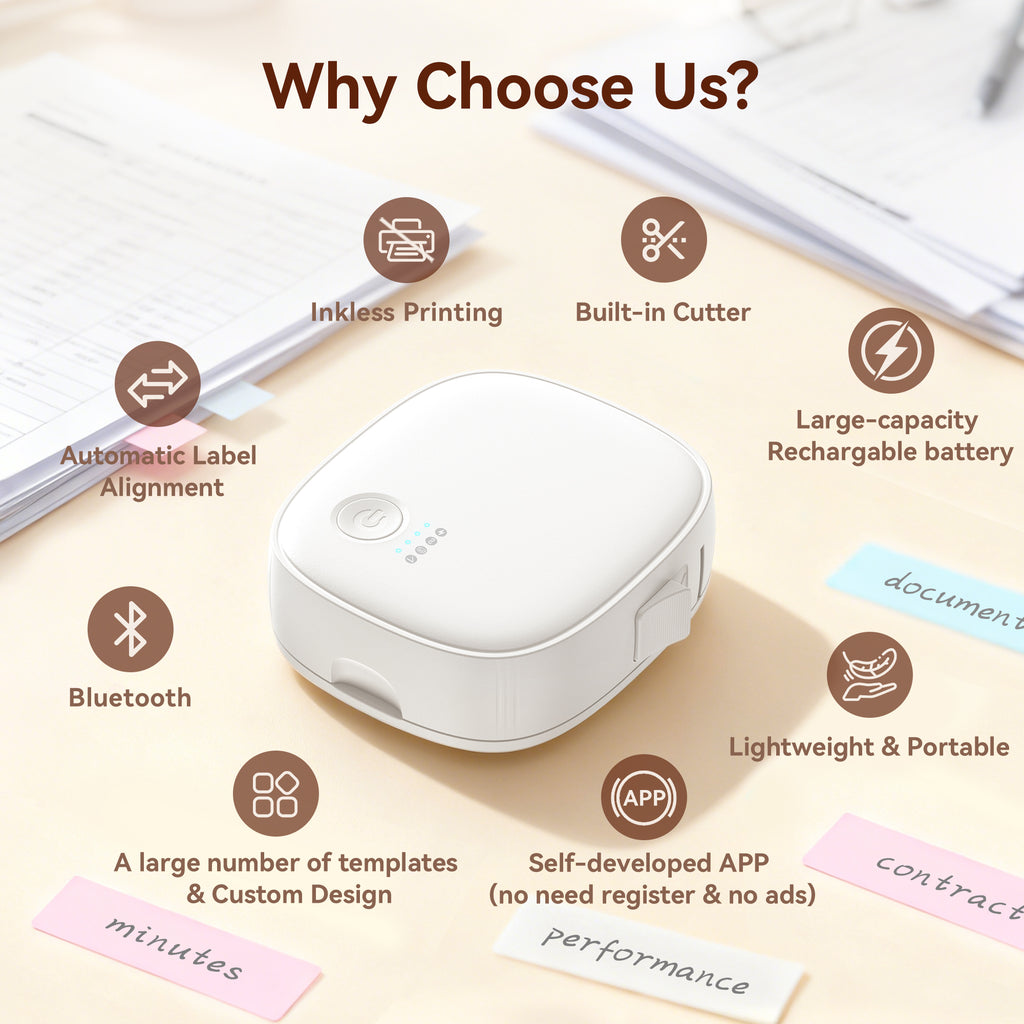 Reasons to choose XENGRO mini Bluetooth label maker for everyday organization