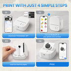 XenGro AHM3 Mini Sticker Printer for Kids – Portable Bluetooth Thermal Printer