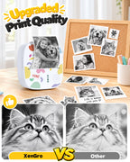 XenGro AHM2 Mini Sticker Printer for Kids – Portable Bluetooth Thermal Printer for Creative Crafts, Journals & Fun DIY Gifts